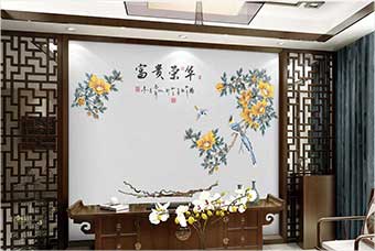 日照森佰汇航空纤维墙咔（富贵荣华）